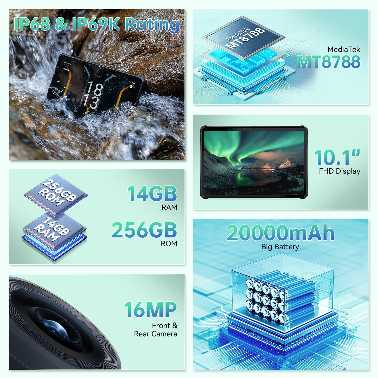 つ*蔵様 OUKITEL RT6 防水タブレット 20000mAh スタンド付き 1_5_2b3e2124-6dbd-4f5f-adae-
